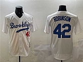 Men's Brooklyn Dodgers #42 Jackie Robinson White Stitched Jersey,baseball caps,new era cap wholesale,wholesale hats